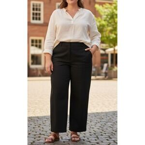 Worthington Petite  Women's 16P Flat Front‎ High Rise Straight Leg Dress Pants